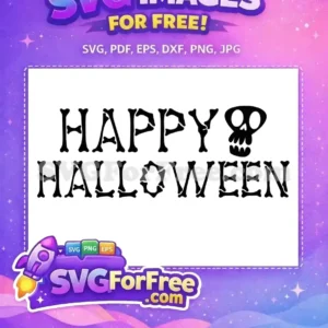 Free Bone Letters Free Spooky Skull Happy Halloween Free SVG Free Bone Letters Free Spooky Skull Happy Halloween Free SVG