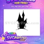 Free Spooky Mansion Free Cobweb Nightmare Before Christmas Free SVG - Instant Download