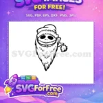 Free Jack Skellington Free Smiling Face Nightmare Before Christmas Free SVG 4 - Instant Download