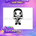 Free Sally Scars Free Stitches Nightmare Before Christmas Free SVG - Instant Download
