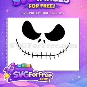 Free Black Eyes Free Sewn Smile Nightmare Before Christmas Free SVG