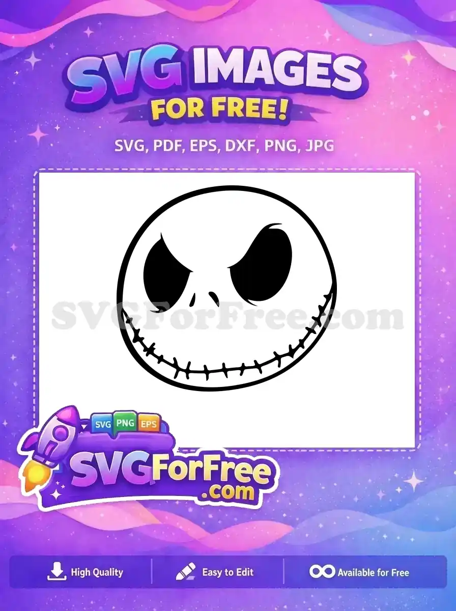 Free Spooky Eyes Free Stitched Smile Nightmare Before Christmas Free SVG