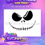 Free Jack Skellington Face Free Nightmare Before Christmas Free SVG 4 - Instant Download