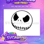 Free Angry Eyes Free Stitched Smile Nightmare Before Christmas Free SVG - Instant Download