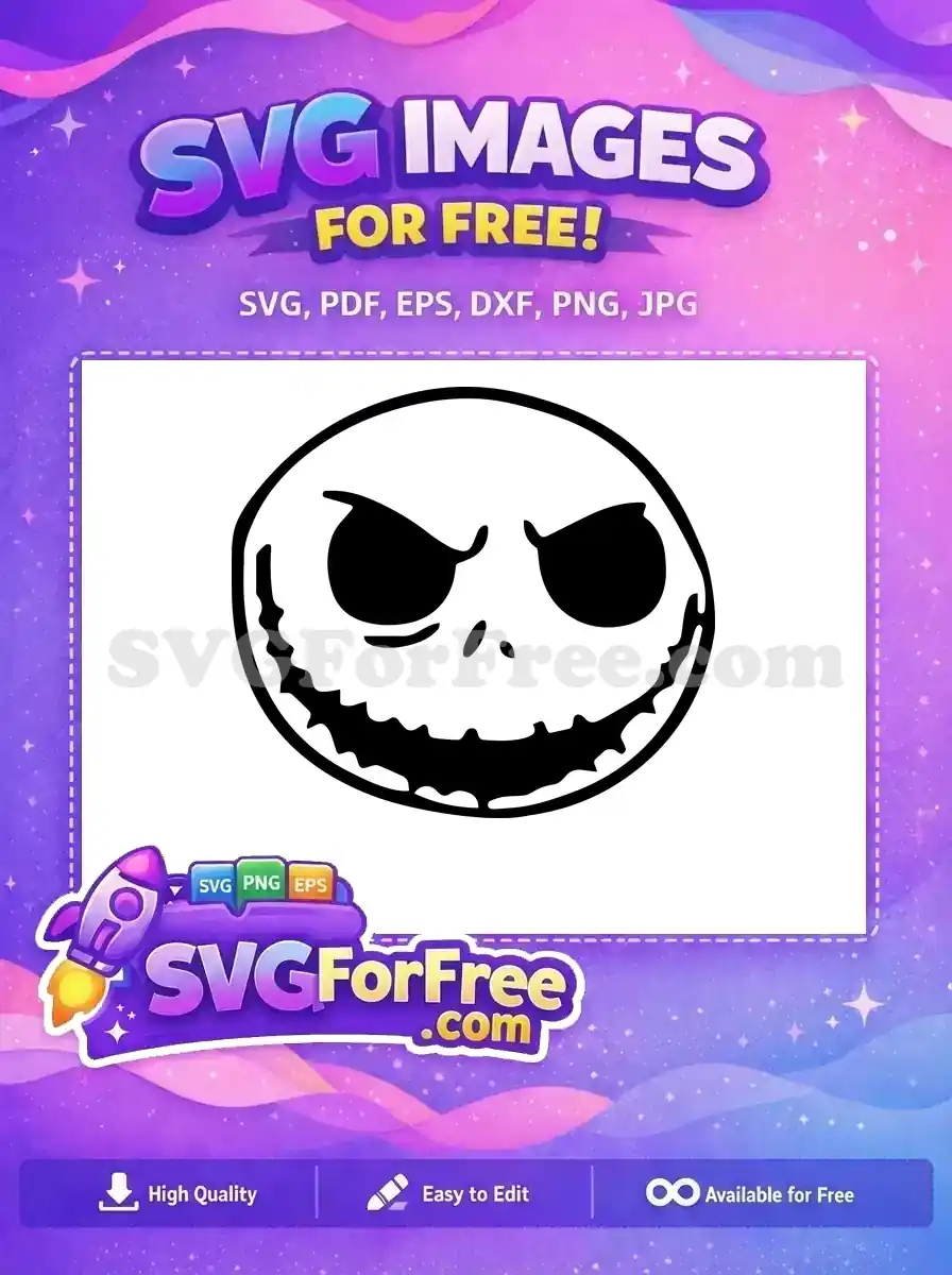 Free Angry Eyes Free Creepy Smile Nightmare Before Christmas Free SVG