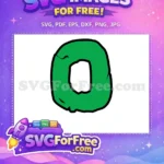 Free Green Ninja O Free Nike Letter Movie Free SVG - Instant Download