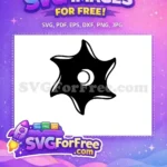 Free Black Shuriken Free Moon Ninja Turtles Free SVG - Instant Download