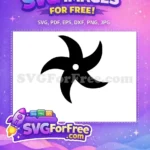 Free Ninja Turtles Black Star Free Nike Symbol Movie Free SVG - Instant Download