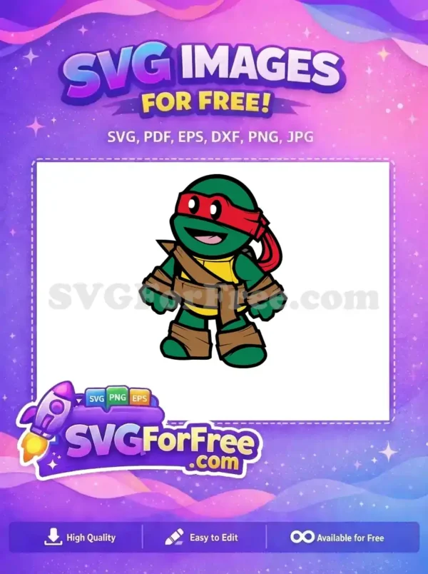 Free Red Mask Free Smiling Raphael Ninja Turtles Free SVG 3 Free Red Mask Free Smiling Raphael Ninja Turtles Free SVG 3