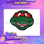 Free Red Mask Free Smiling Face Ninja Turtles Free SVG - Instant Download