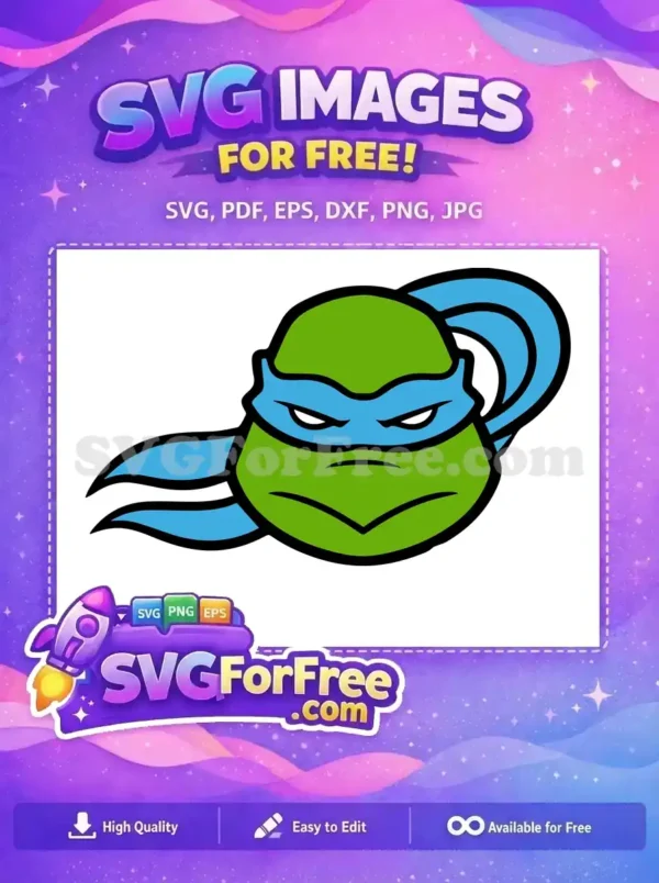 Free Blue Mask Ninja Angry Turtle Free Nike Free SVG