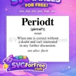 Free Periodt Slang Free Bold Typography Afro American Saying Free SVG - Instant Download