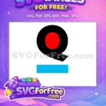 Free Black Swirl Red Dot Free Blue Bar Afro Cartoon Free SVG - Instant Download