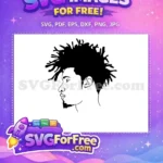 Free Afro American Cartoon Free Dreadlocks Hairstyle Urban Art Free SVG - Instant Download