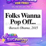 Free Text Free Quote Afro American Obama 2015 Free SVG - Instant Download
