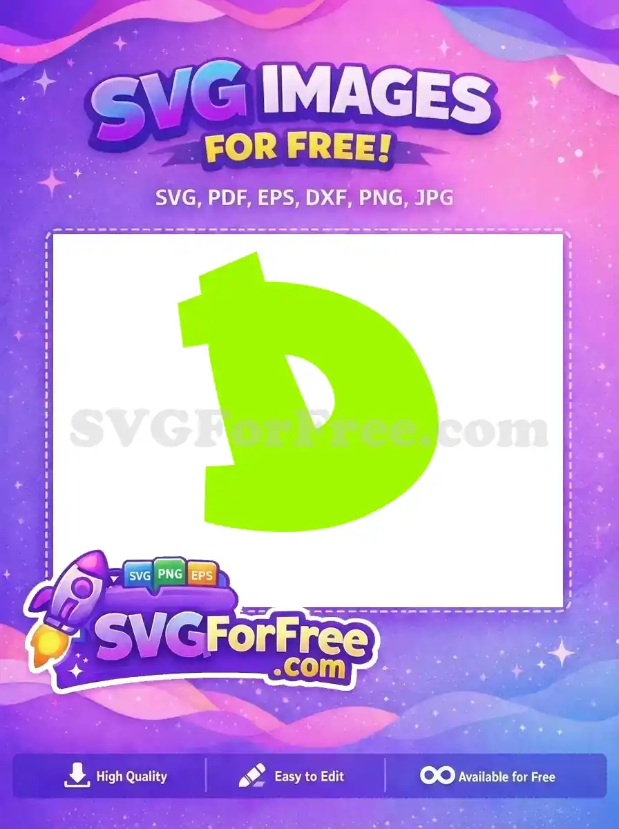 Download this free Dogecoin logo design, a vibrant lime green crypto symbol, ideal for various digital applications.