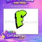 Free Neon F Free Graffiti Outline Fresh Design Free SVG - Instant Download