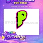 Free Green P Free Pink Black Afro Cartoon Free SVG - Instant Download