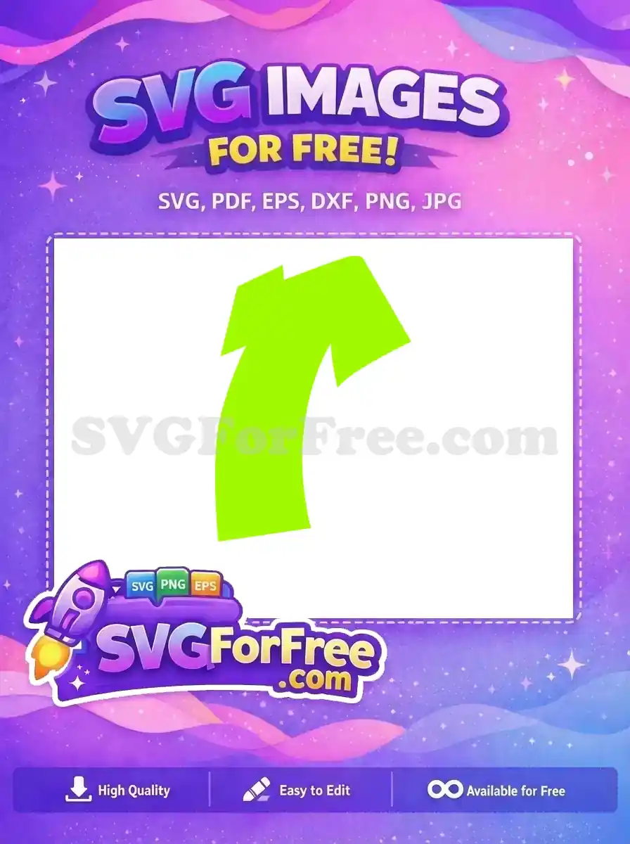 A vibrant, free lime green abstract T-shirt or arrow design SVG, perfect for modern graphic projects and branding.