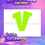Free Bright Green Abstract Free Afro American Stylized Number One Free SVG - Instant Download