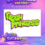 Free Graffiti Free Neon Pink Fresh Princess Free SVG - Instant Download