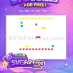 Free Retro Pac-Man Free Afro Cartoon Art Style Free SVG - Instant Download