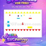 Free colorful shapes Free abstract Afro American Cartoon Free SVG - Instant Download