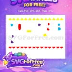 Free vibrant shapes Free playful abstract elements Afro American Cartoon Free SVG - Instant Download