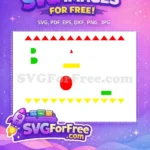 Free colorful geometric shapes Free bold abstract artwork Afro American Cartoon Free SVG - Instant Download