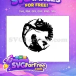 Free Alice Watching Free Cheshire Cat Smiling Alice In Wonderland Disney Free SVG - Instant Download