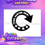 Free Turn Around Free Card Suits Disney Wonderland Free SVG - Instant Download