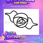 Free Rose Free Floral Alice in Wonderland Disney Free SVG - Instant Download