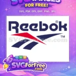 Free Reebok Wordmark Free Red Blue Vector Luxury Brand Logo Free SVG - Instant Download
