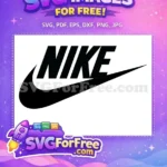 Free Bold Black Nike Text Free Dynamic Swoosh Luxury Brand Logos Free SVG - Instant Download