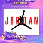 Free Iconic Jumpman Free Red Jordan Luxury Brand Free SVG - Instant Download