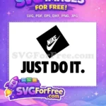 Free Black Nike Swoosh Free Just Do It Luxury Logos Free SVG - Instant Download