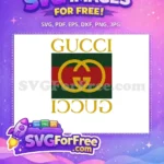 Free Gold GG Logo Free Red Green Stripes Gucci Brand Free SVG - Instant Download
