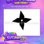 Free Black Shuriken Free Ninja Star Teenage Mutant Free SVG 1 - Instant Download
