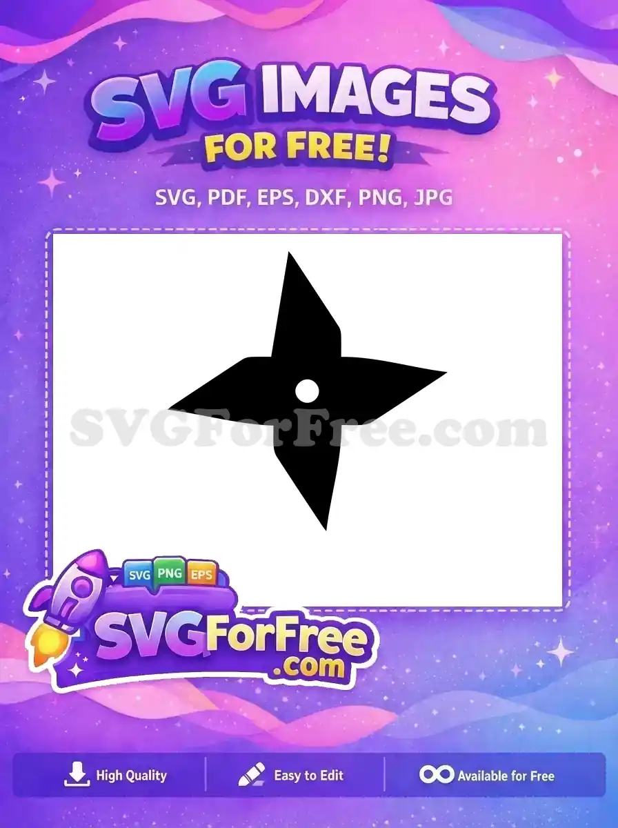 Free Black Shuriken Free Ninja Star Teenage Mutant Free SVG 1