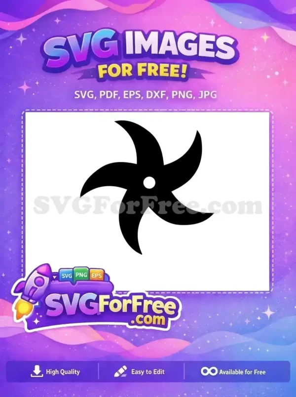 Free Ninja Star Free Shuriken Black Turtles Free SVG