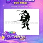 Free Ninja Turtle Silhouette Free Swords Ninja Free SVG - Instant Download