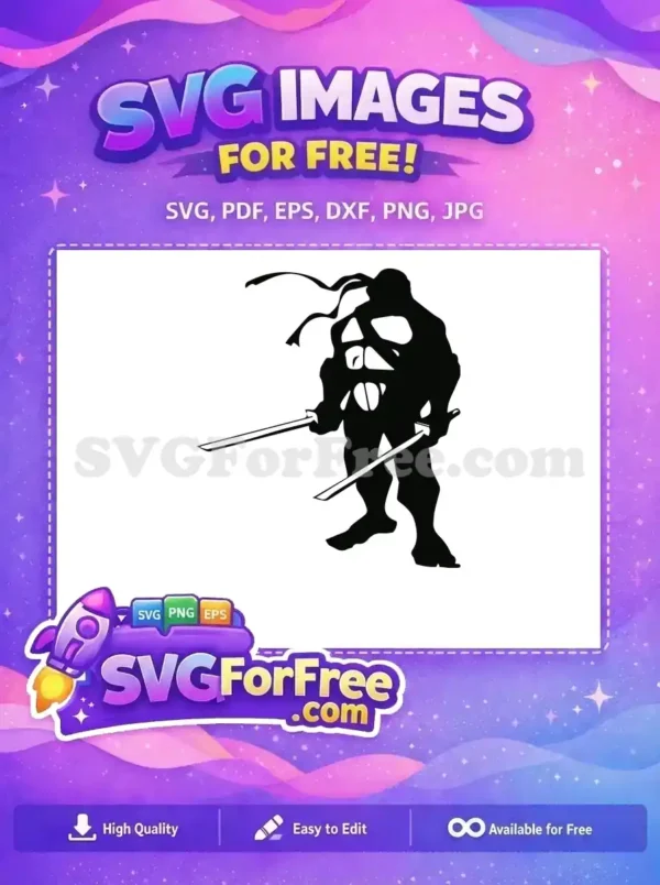 Free Ninja Turtle Silhouette Free Swords Ninja Free SVG Free Ninja Turtle Silhouette Free Swords Ninja Free SVG