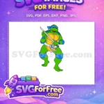 Free Leonardo Ninja Turtle Free Katana Sword Teenage Mutant Free SVG - Instant Download