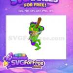 Free Purple Mask Donatello Free Ninja Turtle Movie Free SVG - Instant Download