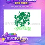 Free Ninja Turtle Weapons Free Group Pose Movie Free SVG - Instant Download