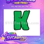 Free Letter K Free Ninja Turtles Alphabet Free SVG - Instant Download