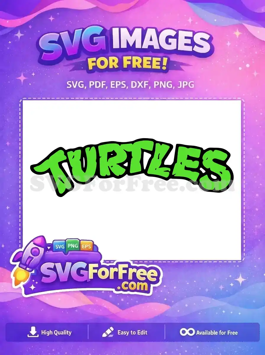 Free Ninja Turtles Logo Free Green Graffiti Movie Free SVG