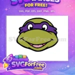 Free Purple Mask Free Smiling Face Ninja Turtles Free SVG - Instant Download