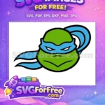 Free Blue Mask Free Angry Eyes Ninja Turtles Free SVG - Instant Download