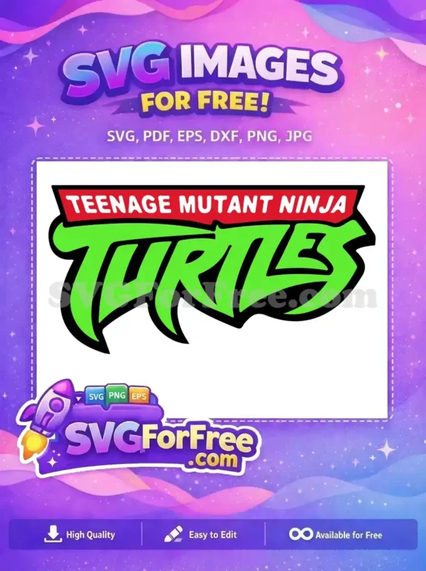 Free Retro Green Free Ninja Turtles Movie Free SVG